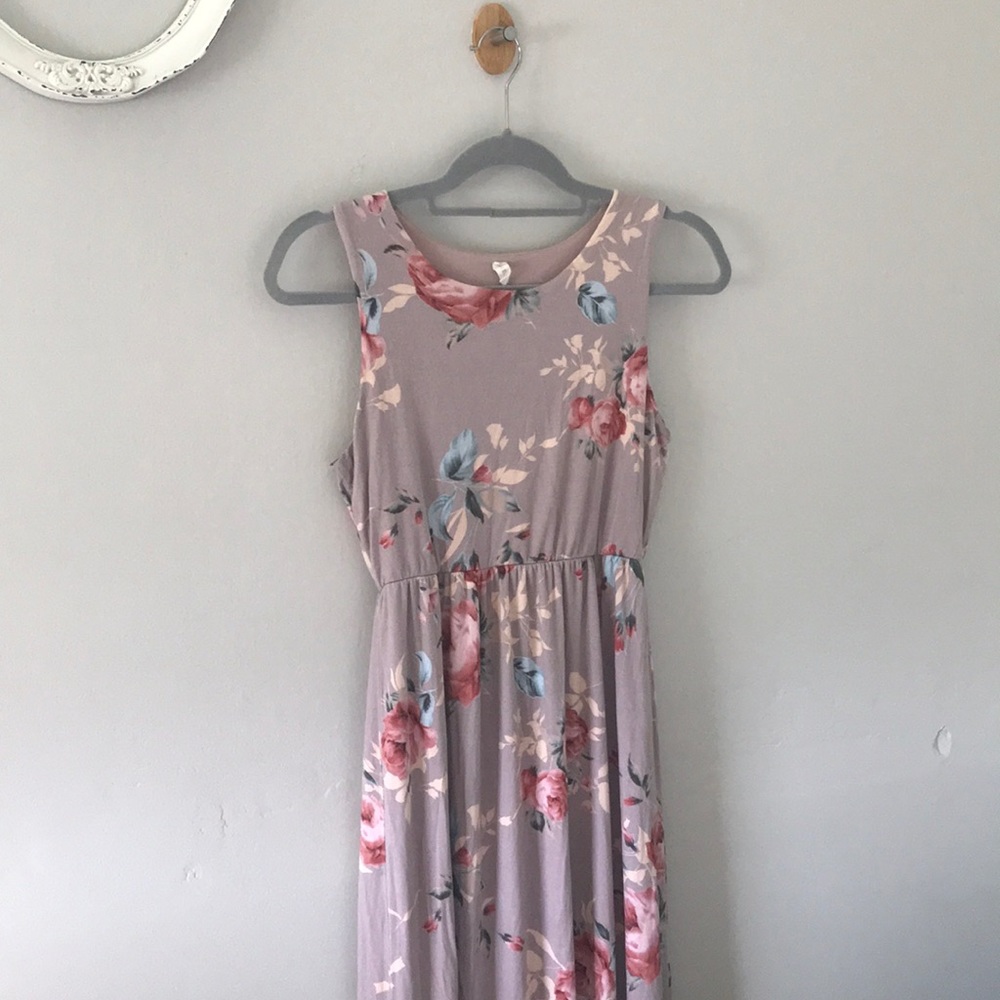 PinkBlush floral maxi dress